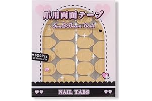 Sun&Beam Nails - Dwustronne podkładki klejące do paznokci sztucznych, samoprzylepne podkładki samoprzylepne – wodoodporne, przyjazne dla środowiska, bardzo mocne przyleganie – 25 arkuszy (duży rozmiar