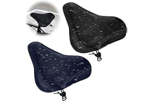 TYQOUR 2Pcs Bike Seat Cover Waterproof Bicycle Saddle Seat Cover for Travel Bicycle Cushion Protective Dustproof Sunproof Windproof Washable Suitable Accessories for Women Men City Mountain Bike