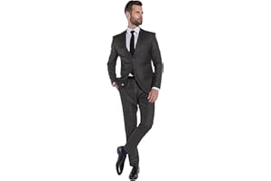 Steffen Klein Herren 2-Teiliger Slim Fit Business Anzug Smoking 2-Knopf Sakko