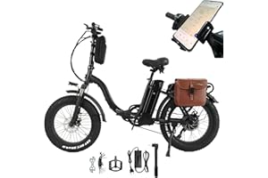 TODIMART Fat Bike Elettrica Pieghevole, Batteria da 48 V 15 Ah, Mountain Bike Per Adulti da 20 * 4 Pollici, Durata Della Batteria 60-80 km, Sia Uomini Che Donne Possono Usare (Y20-GW20-RX20-J26)…