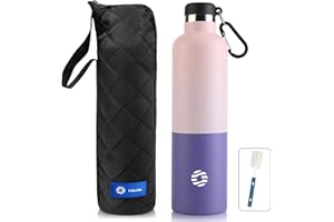 FEIJIAN Gourde Isotherme - Bouteille Isotherme - 750ml/ 1L - Gourde Inox Bouche Standard - Gourde Sport Étanche - Gourde Enfant sans BPA, Cadeau pour les Sportifs