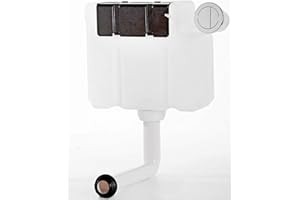 Housler Compact Pneumatic Concealed Cistern Bottom Inlet Dual 3/6 Flush Chrome Plated Button Flsuh Systems