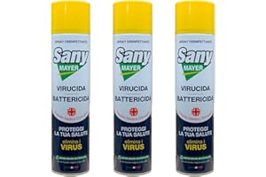 Mayer Braun Sanificante Antibatterico Antivirus per Ambiente SANYMAYER Spray ML.400x3