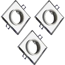 Trango 10er Set Einbaustrahler *CRYSTAL* – Handgeschliffenes Glas, GU10 Fassung, IP23