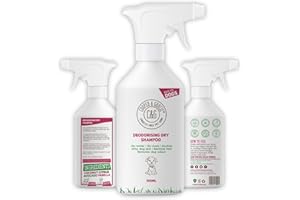 COOPER AND GRACIE C&G CRUELTY FREE PET CARE Dry Dog Shampoo Spray For Smelly Dogs - Wipe Clean Stain Remover - Cruelty Free Waterless Grooming Products Organic Odour Deodoriser Neutraliser - Best Fox Poo Cleaning Animal Wash (500ML)
