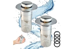 LEWBDF Risoluce Filtro di Scarico Filtro di Scarico Rimovibile Per Il Foro Di Drenaggio Di 34-40mm Tappo lavandino Bagno con Filtro Tappo Filtro con Filtro Per Capelli Per Tappo di Scarico (B)