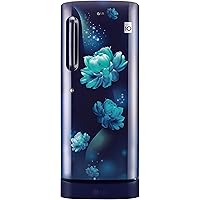 LG 235 L 4 Star Inverter Direct-Cool Single Door Refrigerator (GL-D241ABCY, Blue Charm, Base Stand with Drawer)