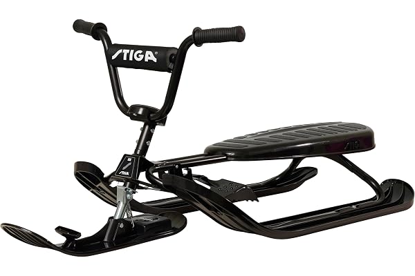 STIGA Luge Bob Snowracer SX Color Pro Luge Bobsleigh avec Volant et Frein
