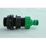 GASMIS Tankdurchführung Regentonnendurchführung 3/4" AG, Tankdurchführung mit Hahnstück, 1 Stück