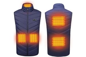 ALLC Women Men Electric Heated Vest, Plus Size USB Heated Jacket with 5 Heating Zones 3 Mode Temperature, Heating Gilet Warming Clothes Heated Waistcoat
