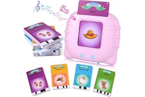 ‎HANGRUI Hangrui Sprechende Flash-Karten Lernspielzeug, Lernkarten Kinder 112 Blätter 224 Wörter, Lernspielzeug für 1-6 Jahre Alt, Vorschul-Lernmaschine für Jungen Mädchen (Deutsche Version)