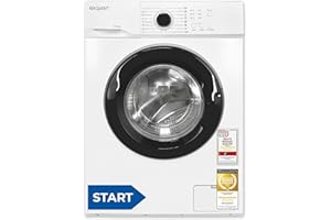 Exquisit Waschmaschine, 6 kg Fassungsvermögen, energieeffizienter Betrieb, 16 Programme, einfache Bedienung, kompakte Bauweise, WA56110-020A weiss