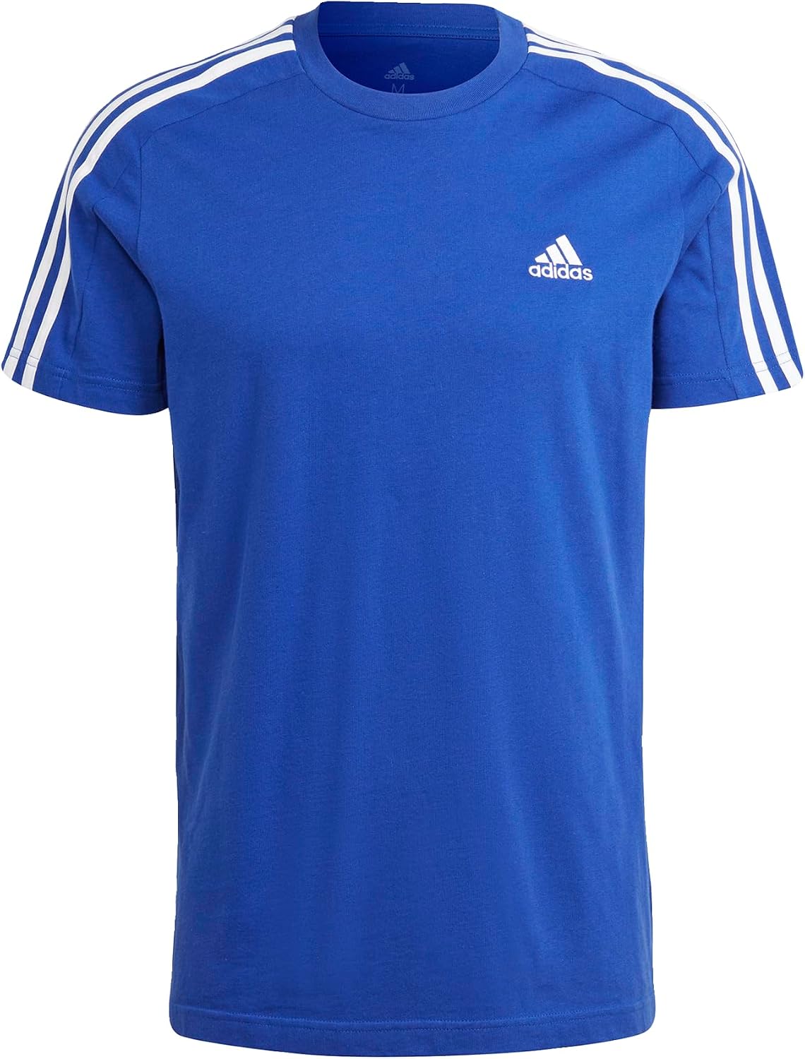 adidas Essentials Single Jersey 3-Stripes tee Camiseta de Manga Corta Hombre (Pack de 1)