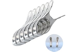 HBERCAI 6 Stück Grosse klammern für Liegen,Handtuchklammern für Strandliegen,Große Wäscheklammern,Handtuchklemmen,Handtuchclips für Strandtücher,Badetuch klammern Groß,Wäscheklammern Groß Edelstahl
