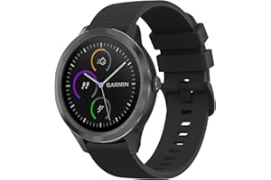 Mugust Bransoletka do zegarka Garmin Vivoactive 3/Venu 2 Plus/Venu sq/Vivomove HR bransoletka dla kobiet i mężczyzn, regulowana, klasyczna bransoletka zamienna z Garmin Forerunner 55/245/645 Music