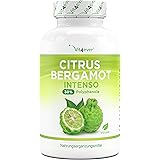 Citrus Bergamot - 120 Kapseln hochdosiert mit je 760 mg - Premium: 30% Polyphenole + Piperin - Kreuzung aus Zitronatzitrone &