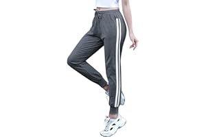 Ticioeke Pantaloni Tuta Donna Pantaloni Donna Estivi in Cotone Pantaloni Sportivi con Tasche Pantaloni Morbidi Leggeri Pantaloni Casual Donne Sciolto da Piede del Fascio