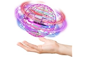 FORMIZON Palla Volante Giocattoli, Giocattolo Volante Rotante a 360°, Multicolore Mini UFO Drone per Bambini e Adulti, Palla Volanti Regali Ragazzi Ragazze Giocattoli da Giardino Interni (Rosa)