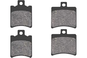 AHL 2 Paar Motorrad-Bremsbeläge vorne und hinten Kompatibel mit APRILIA SR 50 R/Factory (LC/2T) (VFB00/VFD00) 2004-2018/Scarabeo 50 (Ditech) (2T) (SCA00) 2002-2004