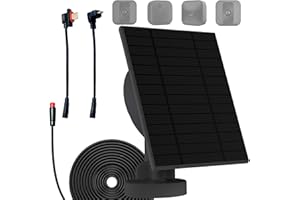 LIFEMOI Panel solar actualizado de 6 W con batería recargable integrada de 5200 mAh, IP66, cable de 13 pies compatible con Blink XT, Blink XT2 y Blink New para exteriores/exteriores (3ª generación)/Blink