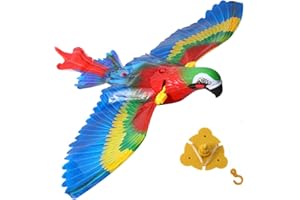 Voulliy Simulation Bird Interactive Cat Toy for Indoor Cats, Automatic Hanging Eagle Flying Funny Supplies Cats Kitten Play Chase Exercise Reusable Plastic Birds Pet