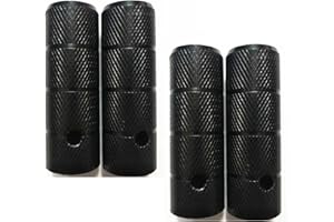 Wilsonzin 4 Stück Universal Bike Pegs, rutschfest Mountainbikes Fußrasten, Fussraster Achsverlängerung Fußstützen Fahrrad Pegs Aluminium-Fußrasten für Mountainbike, Rennrad, 100 kg Traglast