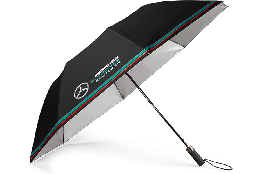 Mercedes AMG Petronas Formula One Team - Compact Umbrella - Black - 105cm