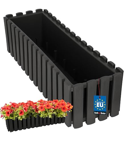 Emsa 514316 Blumenkasten, Selbstbewsserungssystem, Lnge 50 cm, Wei, City  : Amazon.de: Garten
