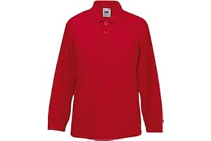 Fruit of the Loom - Polo Manica Lunga - Bambino