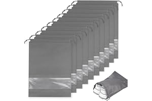 Powmag Bolsas para Zapatos de Viaje Impermeables a Prueba, Bolsas para Zapatos, Zapatos de Viaje Bolso, 10 pcs Bolsos de Almacenamiento para Zapatos