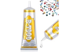 ALECPEA B7000 Glue Clear Adhesive - 110ml/3.7oz (1 Pack) - Jewelry Bead B-7000 Glue with Precise Tips for Rhinestones Fabric, Glass, Jewelry Making, DIY Art Crafts, Leather, Toys