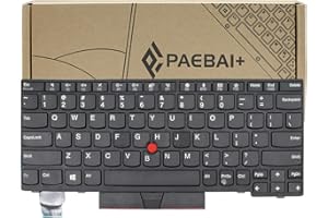 PAEBAI+ Replacement Laptop Keyboard for Lenovo ThinkPad X280 A285 X395 X390 L13 20KE 20KF L13 Yoga, with Frame Pointer No Backlight US Layout