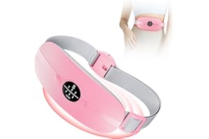 HZD Heat Pad Period Pain Relief, Rechargeable Period Heat Pad, Portable Menstrual Heating Pad, Cordless Electric Wearable Heat Belt, 3 Heating and Vibration Massage Modes, Gifts for Women Girls Her