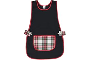 Siry Work Grembiule Scuola Infanzia, Cucina Donna, Taglia Unica, Regolabile in Vita con Due Bottoni che lo Rendono Facile da Indossare, Made in Italy, Art. Dalia