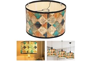 BOCGUY E27 abat-jour, Abat jour lampe sur pied, 30cm x 20cm abat jour vintage pour les lampadaires, les lampes de bureau, les lampadaires, la décoration du salon