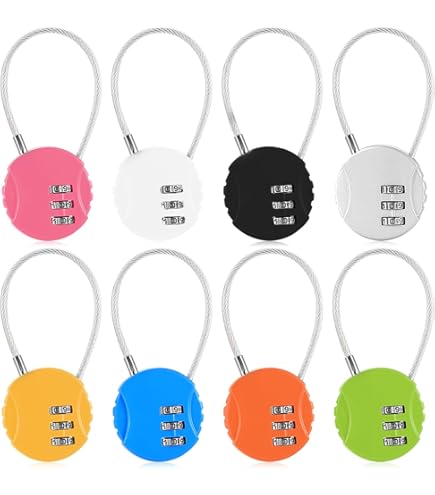 Cadenas à Code 3 Chiffres, Petit Cadenas Pour Valise, Sac De Voyage Ou Casier Reinitialisable Et Compact 90470343