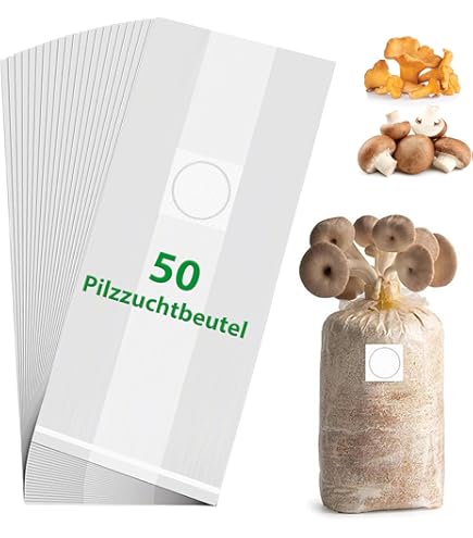 Paddestoel Kweek Zakken, 50 Pack Polypropyleen Paddestoel Spawn Bag 8x5x20inch Met Ademend Voor Substraten Sterke Scheur Paddestoel Kweek Zakken, 50 Pack Polypropyleen Paddestoel Spawn Bag 8x5x20inch Met Ademend Voor Substraten Sterke Scheur