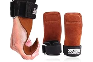 TAVIEW Premium Gewichtheber-Handgelenkhaken für maximale Griffunterstützung – Kreuzhebenhandschuhe und Griffpolster Alternative für Fitness, Fitnessstudio, Krafttraining wie Klimmzüge, Kreuzheben und