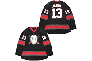 ACAIL Youth Voorhees 13 Jason Friday Movie Boys Ice Hockey Jersey Kid Halloween Stitched White Black