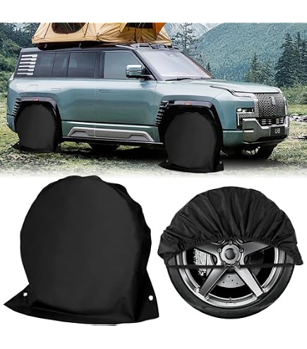 Für Autos, SUVs, 4 X 4, Transporter Mit Reifen 235/55 R20, Größe XXL, Ersatzradabdeckung Mit Reißverschluss Und Griffen, Größe XXL 23 X 70 Cm, Radschutz Für Garage Reißfest, Wasserdicht
