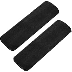 URAQT Coussin Ceinture Sécurité Auto - 2 Pièces Noir Confort Cou Épaules | Adulte Enfant Anti-Frottement