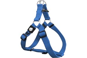 DDOXX Arnés Perro Step-In Nylon, Ajustable | Muchos Colores & Tamaños | para Perros Pequeño, Mediano y Grande | Accesorios Gato Cachorro | Azul Claro, XXS