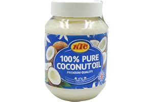 KTC comestible huile de coco cuisine 500ml / cheveux d'huile ou de massage (Lot de 4)