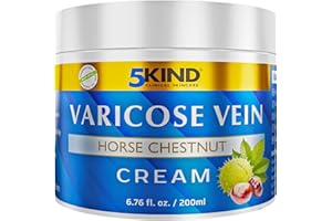 5KIND CLINICAL SKINCARE Crème soin anti-varices 5kind, apaise, lisse et soigne les veines d'araignée en améliorant la circulation sanguine, 200 ml