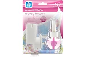 SUPERGIFT.COM 20ml Plug in Air Freshener, Plug Unit With Scented Fragrance Refill, Odour Eliminator, Electric Air Freshener (Orchard Blossom)