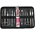 Forgesy Stainless Steel 15 Piece Dissection Kit with Case for Biology/Anatomy/Botany and Veterinary Students or Teachers