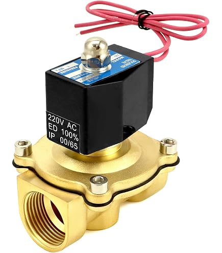 Produktbild von Magnetventil Messing G 1/2 – 220V AC, Direktgesteuert, Normal Geschlossen, Für Wasser, Luft, Öl, Benzin