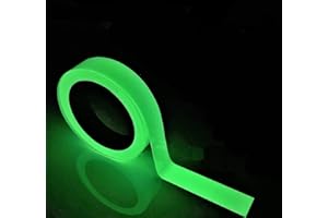 YEESTONE 5m Luminous Tape, Fluorescent Tapes, Waterproof Glow in The Dark Self-Adhesive Tape Warning Tape Stage Supplies Wall Decorative Sticker Green Light