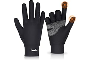 AOHAN Rękawiczki do biegania mężczyźni kobiety rękawice sportowe unisex wiatroszczelne zimowe rękawiczki rowerowe ekran dotykowy antypoślizgowe rękawiczki dla kobiet i mężczyzn bieganie jazda na rowerze wspinaczka turystyka narciarstwo