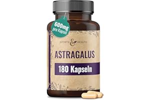 ‎CDF SPORTS & HEALTH SOLUTIONS Astragalus Kapseln Hochdosiert - 180 Kapseln - Tragantwurzel - Hochdosiert